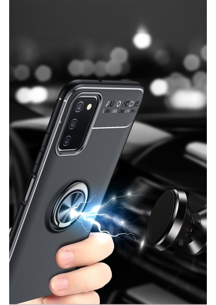 Samsung Galaxy A03S Kılıf Yüzüklü Manyetik Ravel Silikon indirimleri