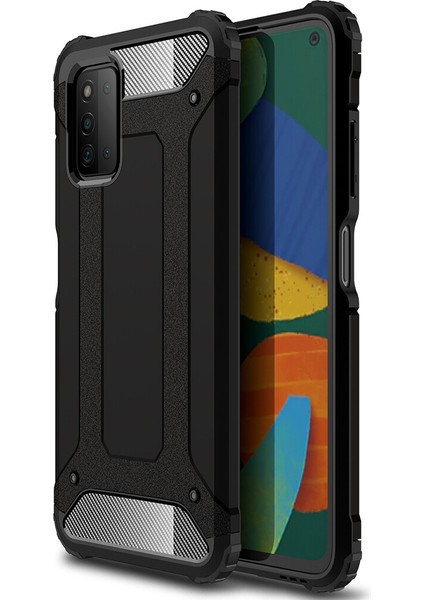 Samsung Galaxy A03S Kılıf Çift Katmanlı Armour Case