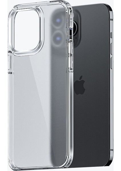 Apple Iphone 13 Pro Kılıf Renkli Kenarlı Arkası Buzlu H-Boom Kapak