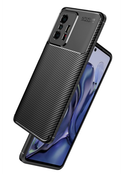 Xiaomi Mi 11T Pro Kılıf Karbon Desenli Lux Negro Silikon fırsatları