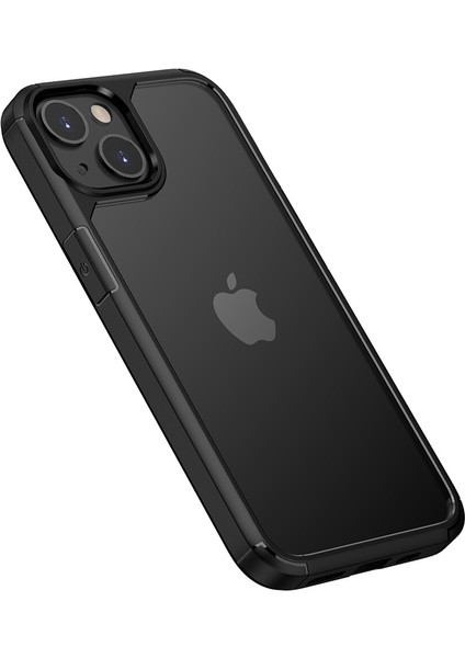 Apple Iphone 13 Mini Kılıf Renkli Kenarlı Arkası Şeffaf Roll Kapak