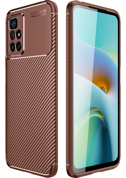 Xiaomi Redmi 10 Kılıf Karbon Desenli Lux Negro Silikon