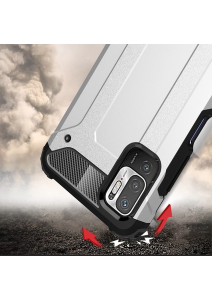 Xiaomi Poco M3 Pro Kılıf Ultra Korumalı Çift Katmanlı Armour Case