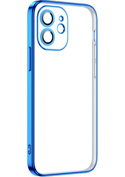 Apple Iphone 12 Kılıf Kamera Korumalı Renkli Laser Krep Silikon