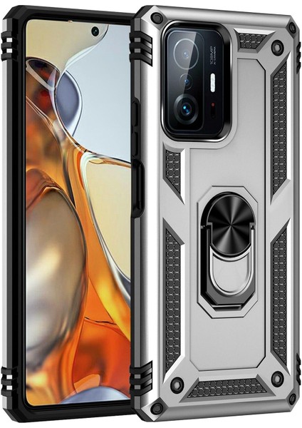 Xiaomi Mi 11T Pro Kılıf Ultra Korumalı Yüzüklü Standlı Manyetik Vega Kapak