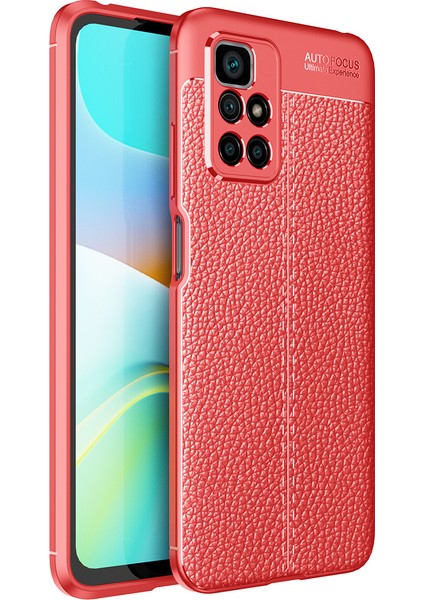 Xiaomi Redmi 10 Kılıf Deri Desenli Lux Niss Silikon
