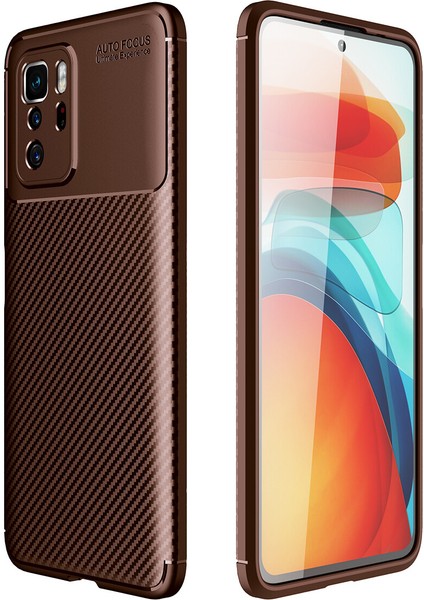 Xiaomi Poco X3 Gt Kılıf Karbon Desenli Lux Negro Sililkon