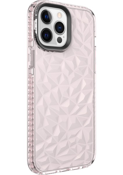 Apple Iphone 13 Pro Kılıf Prizma Desenli Kabartmalı Renkli Buzz Kapak