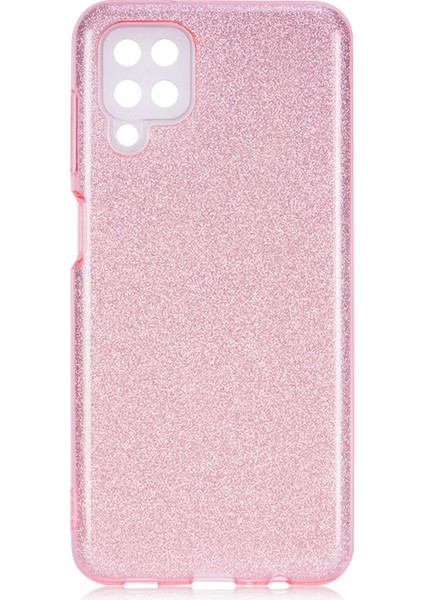 Samsung Galaxy A12 Kılıf Simli Parlak Shining Silikon