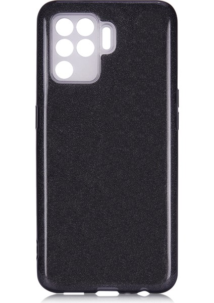 Oppo Reno 5 Lite Kılıf Simli Parlak Shining Silikon