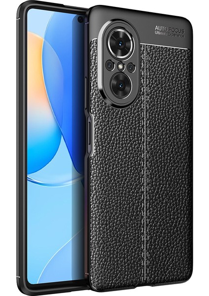 Huawei Nova 9se Kılıf Deri Desenli Lux Niss Silikon