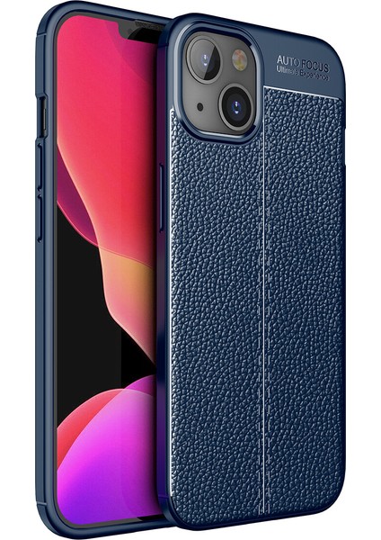 Apple Iphone 14 Max Kılıf Deri Desenli Lux Niss Silikon