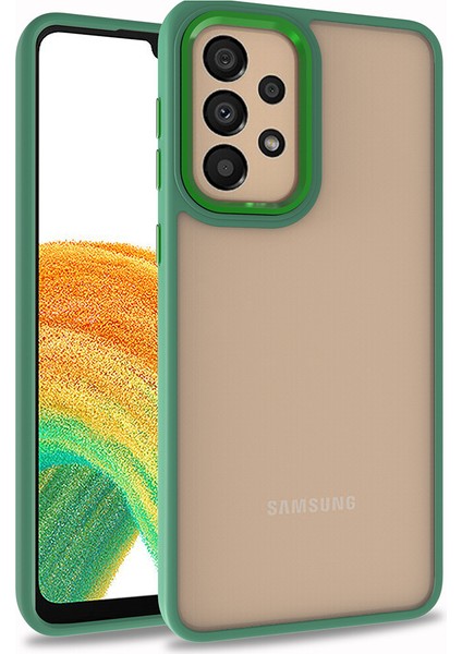 Samsung Galaxy A53 Kılıf Silikon Kenarlı Renkli Flora Kapak
