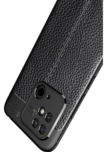 Xiaomi Redmi 10C Kılıf Deri Desenli Lux Niss Silikon
