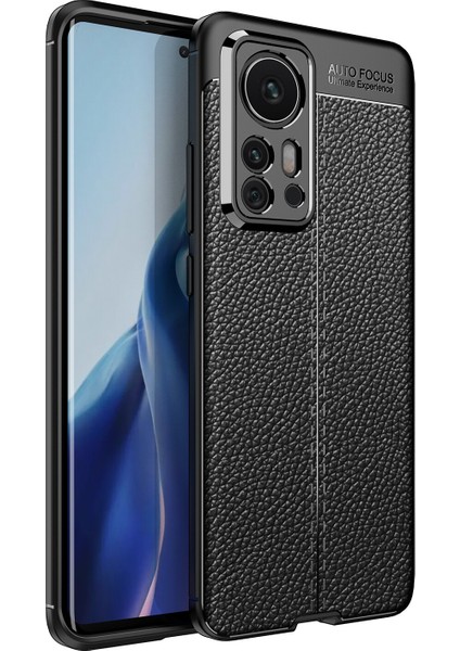 Xiaomi 12 Pro Kılıf Deri Desenli Lux Niss Silikon