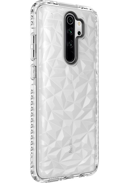 Xiaomi Redmi Note 8 Pro Kılıf Kabartmalı Prizma Buzz Kapak