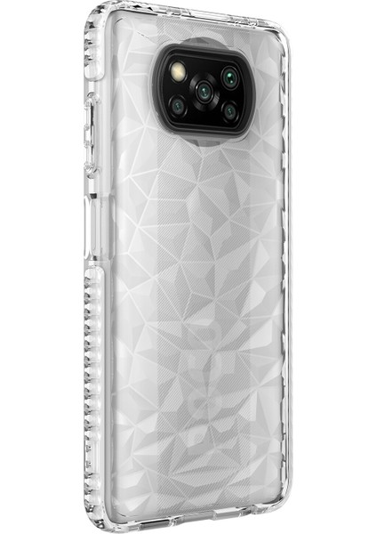 Xiaomi Poco X3 Nfc Kılıf Kabartmalı Prizma Buzz Kapak