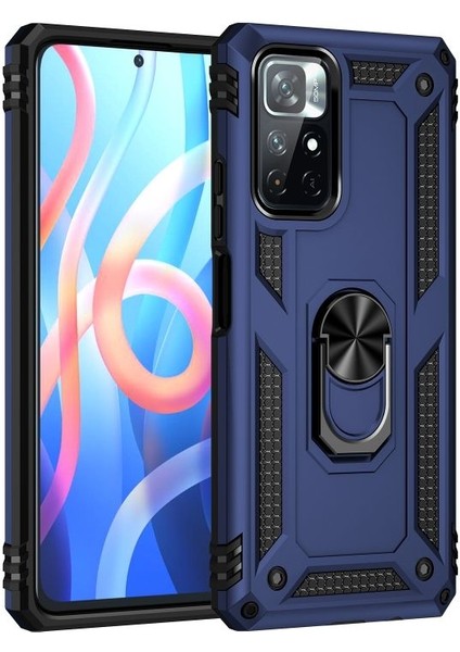 Xiaomi Redmi Note 11 Kılıf Ultra Korumalı Yüzüklü Manyetik Vega Kapak