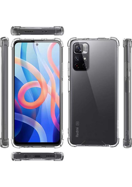 Xiaomi Redmi Note 11 Kılıf Ultra Korumalı Şeffaf Antishock Silikon indirimleri