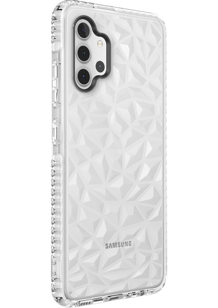 Galaxy A32 Kılıf Kabartmalı Prizma Buzz Kapak