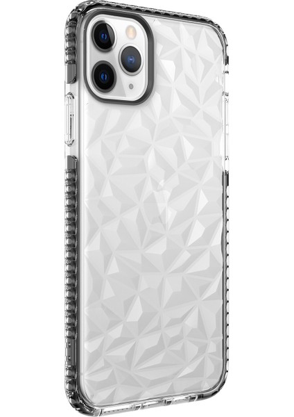 Apple Iphone 11 Pro Max Kılıf Renkli Kabartmalı Prizma Buzz Kapak