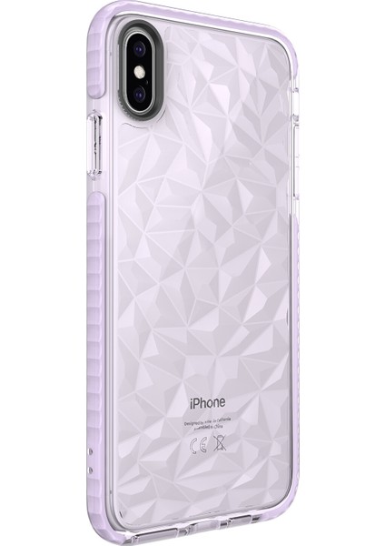 Apple Iphone X-Xs Kılıf Renkli Kabartmalı Prizma Buzz Kapak