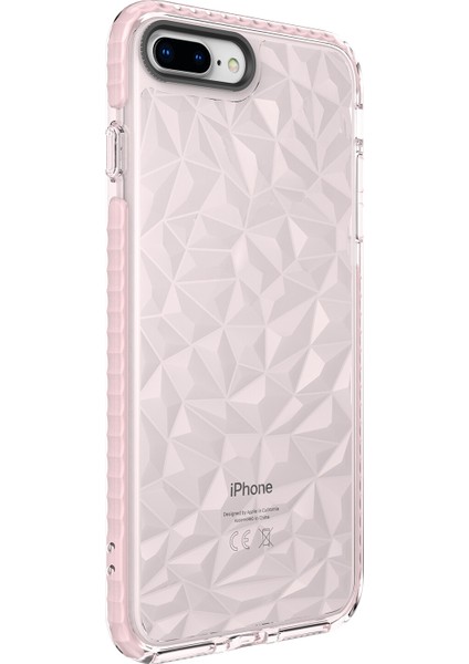 Apple Iphone 7 Plus Kılıf Renkli Kabartmalı Prizma Buzz Kapak