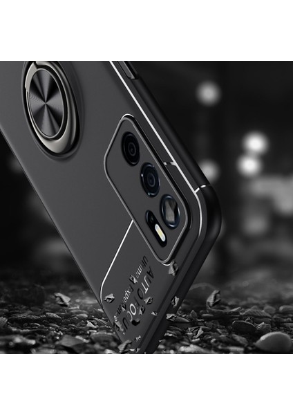 Xiaomi Poco X3 Gt Kılıf Yüzüklü Manyetik Ravel Silikon