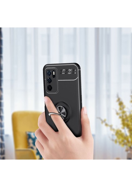 Xiaomi Poco X3 Gt Kılıf Yüzüklü Manyetik Ravel Silikon