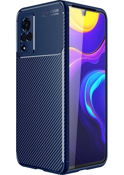 Vivo V21 Kılıf Karbon Desenli Lux Negro Silikon