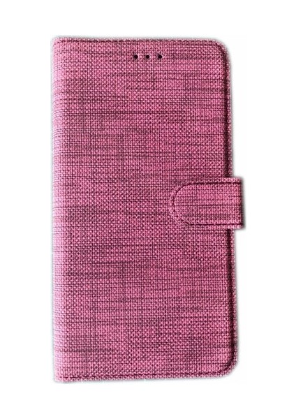 Xiaomi Mi Note 10 Kılıf Kumaş Desenli Cüzdanlı Standlı Kapaklı Kılıf