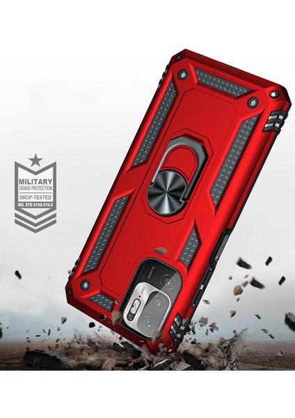 Xiaomi Redmi Poco M3 Pro Kılıf Ultra Korumalı Yüzüklü Manyetik Vega Kapak