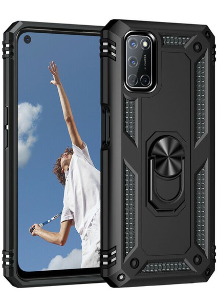 Oppo A52 Kılıf Çift Katmanlı Armour Case