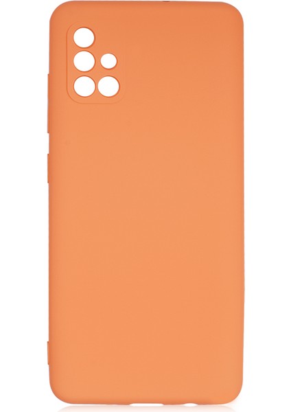 Samsung Galaxy A51 Kılıf Kamera Korumalı Içi Süet Mara Lansman Silikon