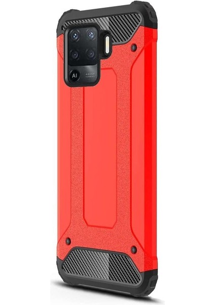 Oppo Reno 5 Lite Kılıf Çift Katmanlı Armour Case