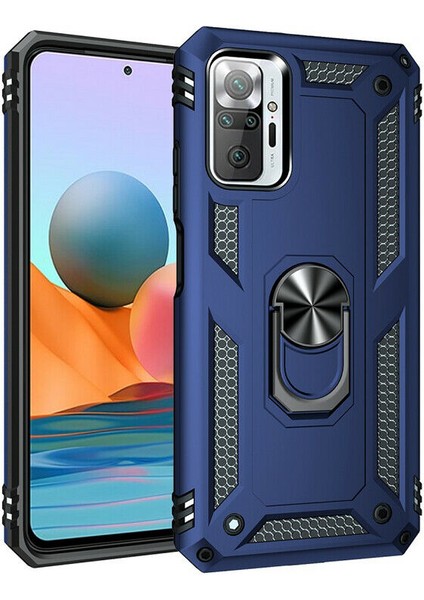 Xiaomi Redmi Note 10 Kılıf Ultra Korumalı Yüzüklü Manyetik Vega Kapak