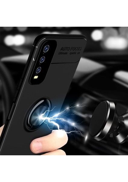 Vivo Y20 Kılıf Yüzüklü Manyetik Ravel Silikon fırsatları