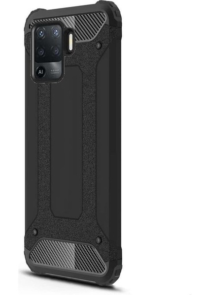 Oppo Reno 5 Lite Kılıf Çift Katmanlı Armour Case