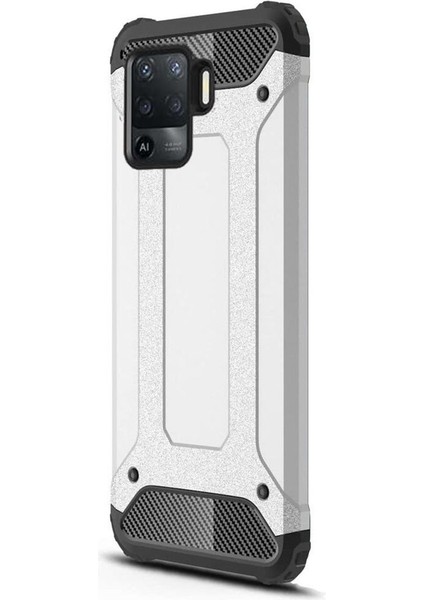 Oppo Reno 5 Lite Kılıf Çift Katmanlı Armour Case