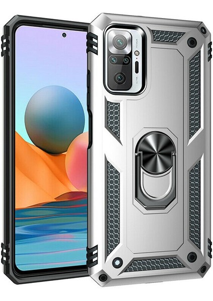 Xiaomi Redmi Note 10 Kılıf Ultra Korumalı Yüzüklü Manyetik Vega Kapak