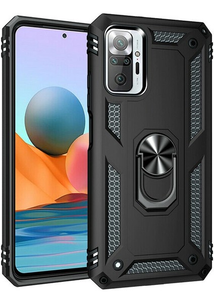 Xiaomi Redmi Note 10 Kılıf Ultra Korumalı Yüzüklü Manyetik Vega Kapak