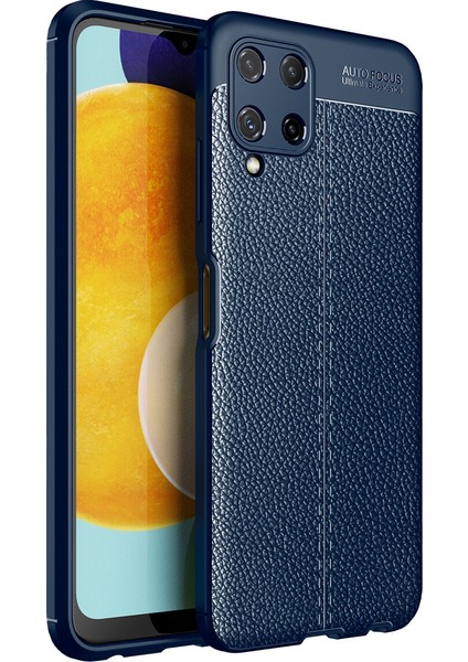 Samsung Galaxy A22 4g Kılıf Deri Desenli Lux Niss Silikon