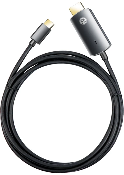 1.8 Metre USB Type-C (Erkek) to HDMI 4K/60Hz (Erkek) Dönüştürücü Çevirici Adaptör