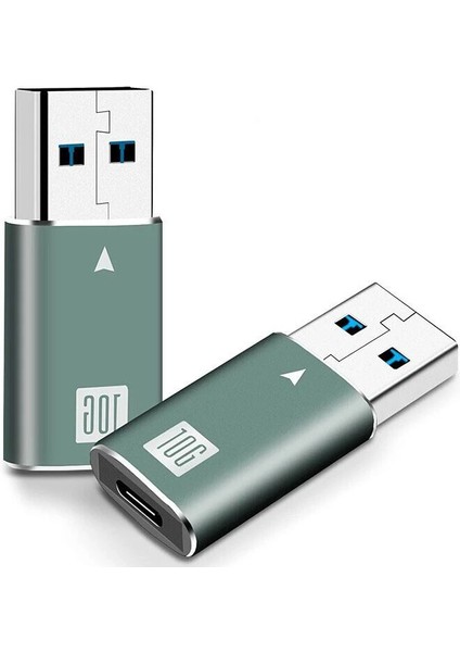 USB 3.1 Type-A (Erkek) to USB 3.1 Type-C (Dişi) 10G Data ve Hızlı Şarj OTG Dönüştürücü Çevirici Adaptör