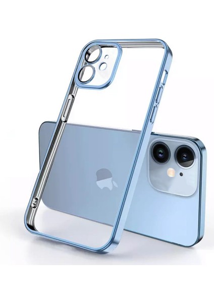 iPhone 11 Kılıf 3D Kamera ve Lens Korumalı Ultra Lüks Razer Platin Silicone Case