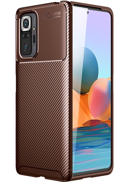 Xiaomi Redmi Note 10 Pro Kılıf Karbon Desenli Lux Negro Silikon