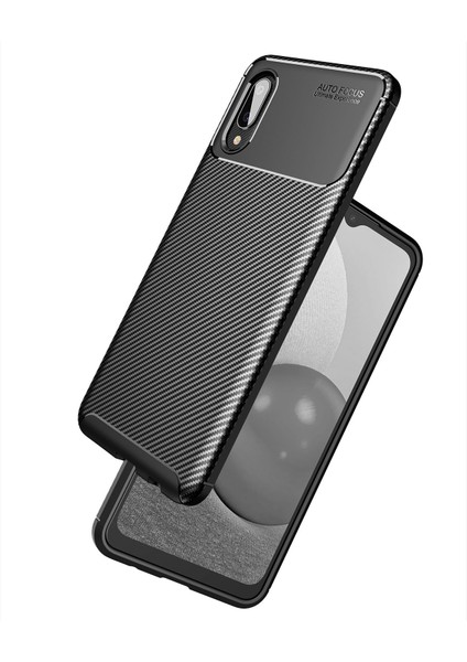 Samsung Galaxy A02S Kılıf Karbon Desenli Lux Negro Silikon fırsatları