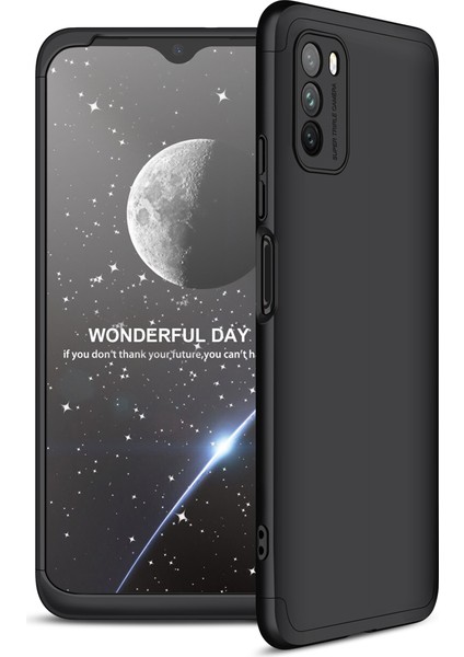 Xiaomi Poco M3 Kılıf 3 Parça 360 Ays Kapak