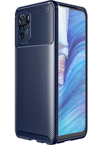 Xiaomi Redmi Note 10S Kılıf Karbon Desenli Lux Negro Silikon
