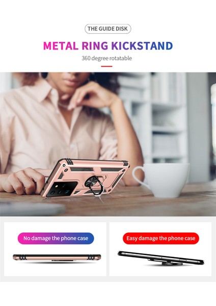 Samsung Galaxy S21 Ultra Kılıf Ultra Korumalı Yüzüklü Manyetik Vega Kapak modelleri